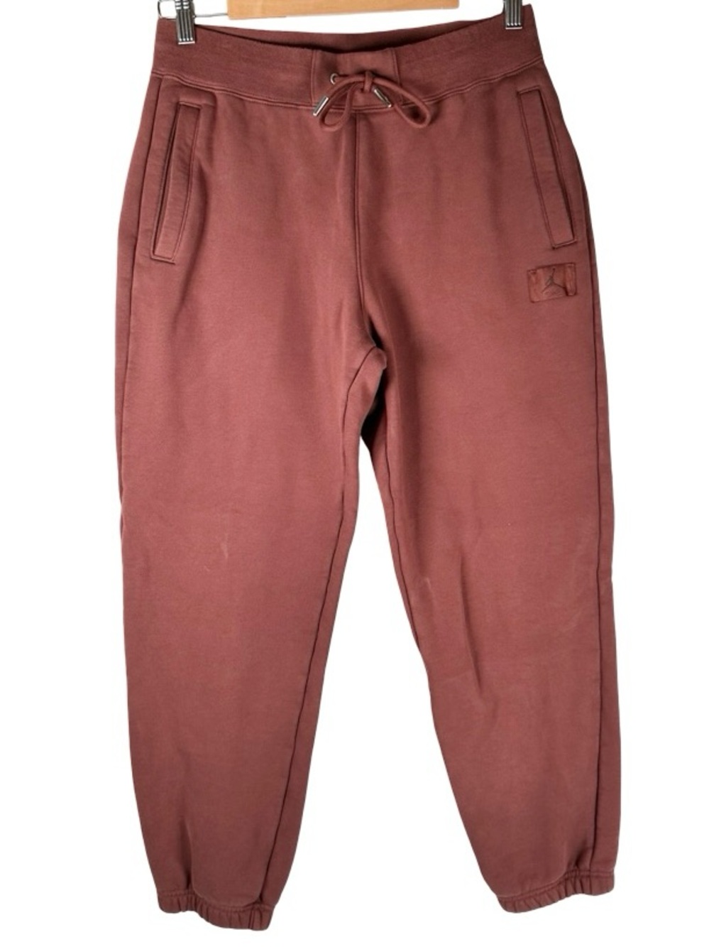 Nike Air Jordan Flight Washed Fleece Sweatpants Cherrywood Brick Red mens Medium